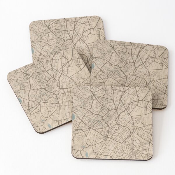 Item preview, Birmingham Sepia Map designed and sold by CPTVDesign.