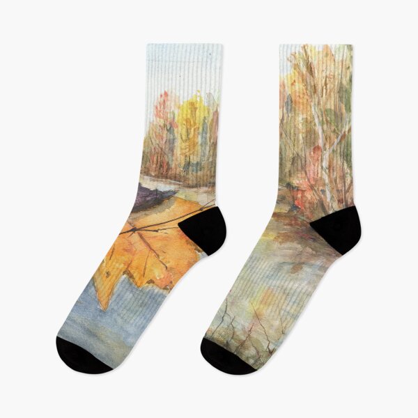 Item preview, "Autumn on the Connecticut River" designed and sold by thedocandcat.