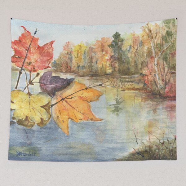 Item preview, "Autumn on the Connecticut River" designed and sold by thedocandcat.