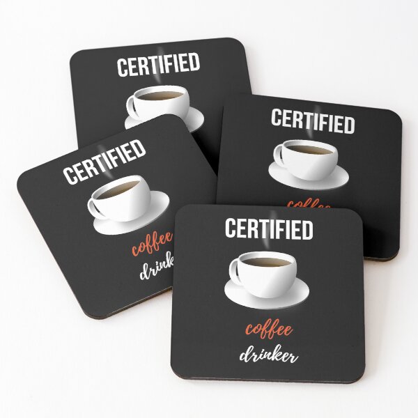 Item preview, Certified Coffee Drinker designed and sold by PinkPandaPress.