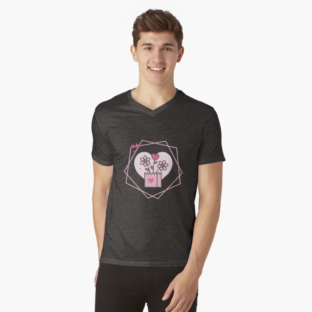 Aperçu de l'œuvre T-shirt col V créée et vendue par xdashu.