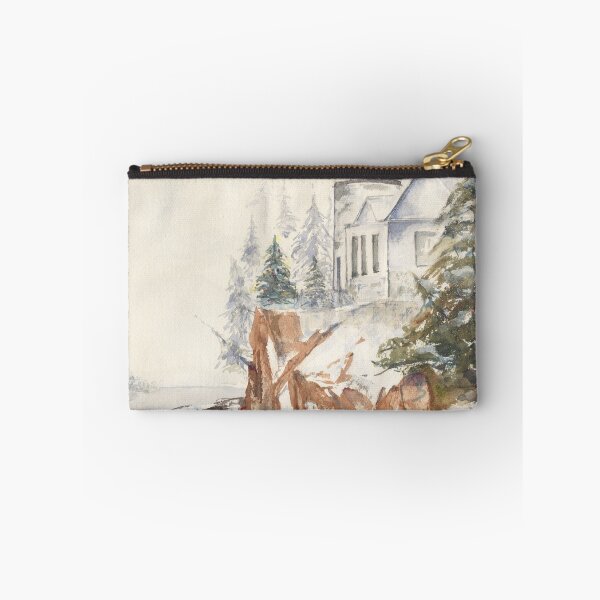 Item preview, "Holiday at Bass Harbor Head Lighthouse" designed and sold by thedocandcat.