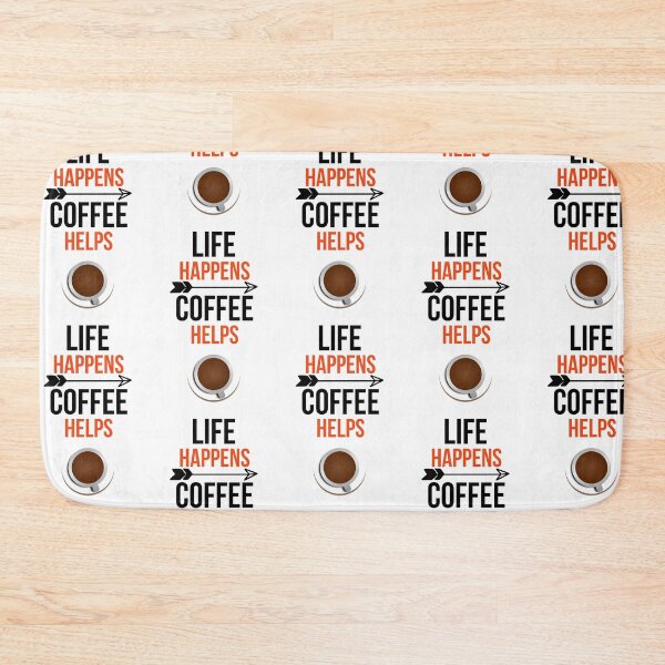 Item preview, Life Happens Coffee Helps designed and sold by PinkPandaPress.