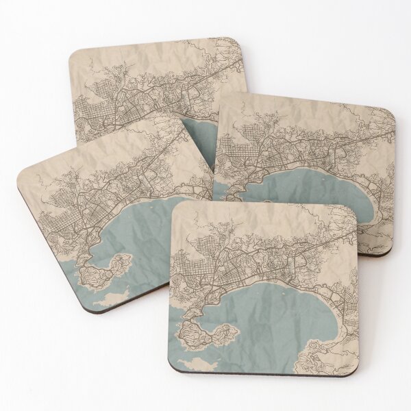 Aperçu de l'œuvre Acapulco Sepia: carte créée et vendue par CPTVDesign.