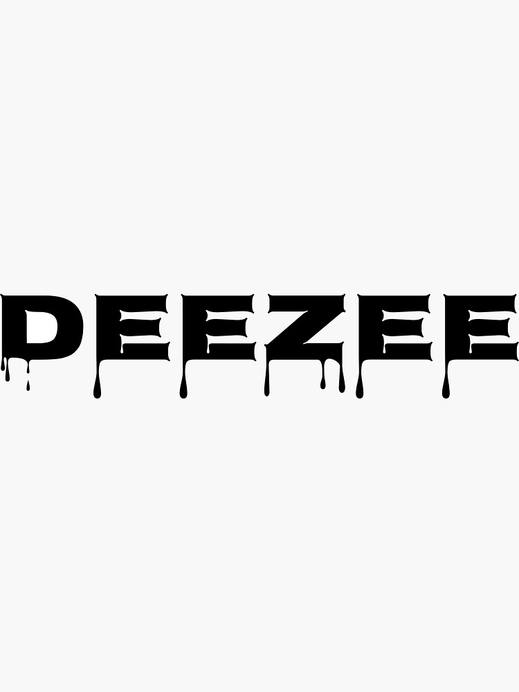 "DEEZEE" Sticker for Sale by danichristina18 | Redbubble