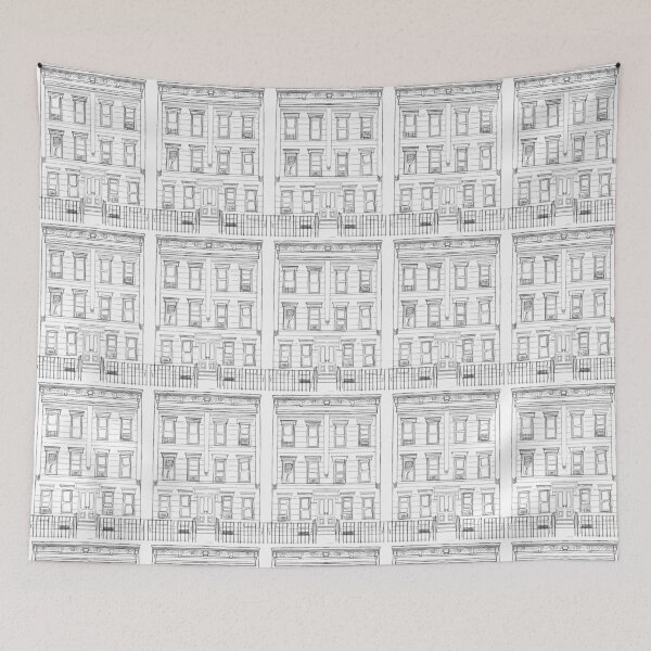 Item preview, Brooklyn Brownstone - Transparente designed and sold by Hether McCuistion.