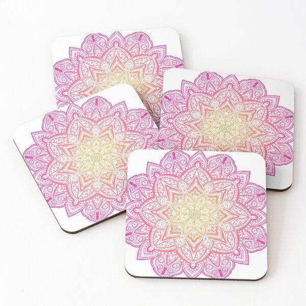 Item preview, Pink crazy Monxa mandala designed and sold by Nago-WhiteFont.