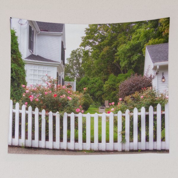 Item preview, Garden and White Picket Fence, New England Style, Maine designed and sold by Yannik Hay.