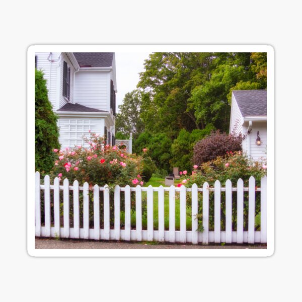 Item preview, Garden and White Picket Fence, New England Style, Maine designed and sold by Yannik Hay.
