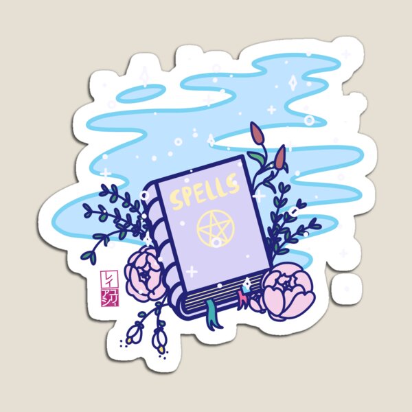 Kawaii Spell Book Magnet