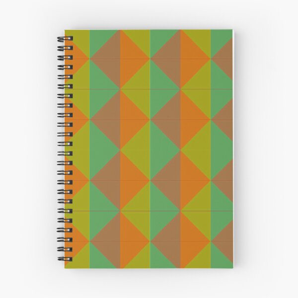 Item preview, Green and brown triangles pattern designed and sold by tetibright.