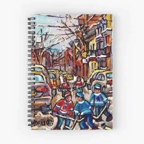 Item preview, HOCKEY TOWN MONTREAL HOCKEY PAINTINGS ORIGINAL PAINTING FOR SALE designed and sold by Carole  Spandau.