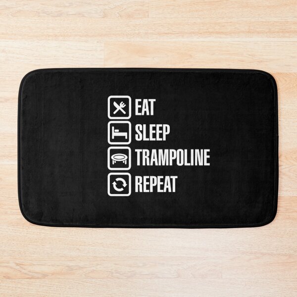 Item preview, Eat Sleep trampoline Repeat trampoline gymnastic trampolinist Women Kids trampolinist trampoline team gift idea designed and sold by LaundryFactory.