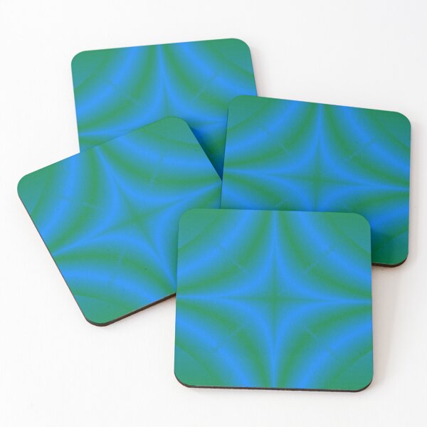 Item preview, Gradient blue and green abstract pattern designed and sold by tetibright.