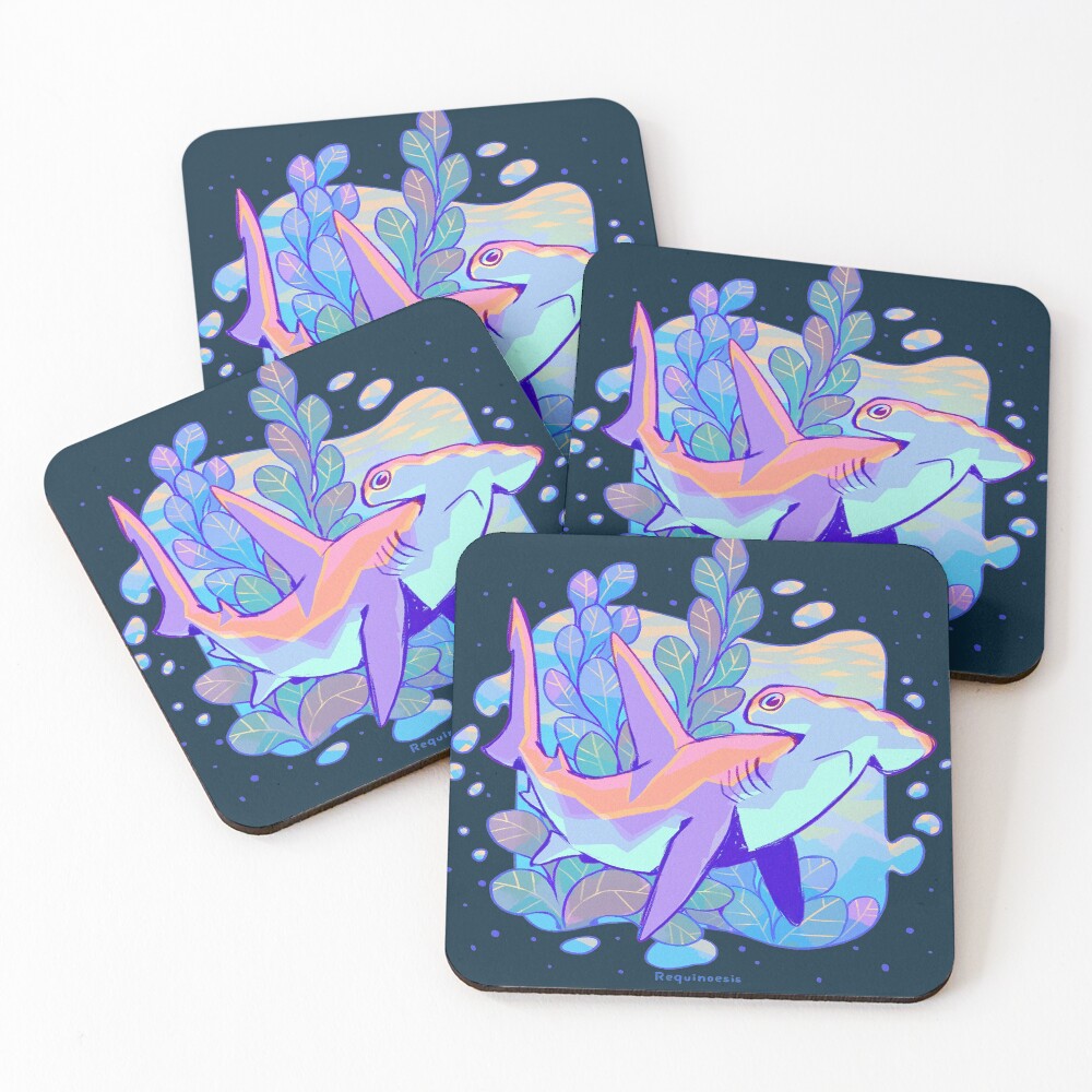 Mr. Hammerhead Anatomy Coasters (Set of 4)