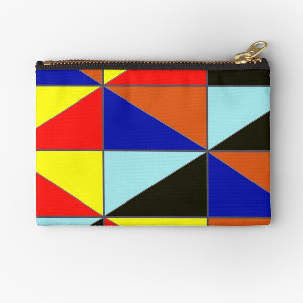 Colorful Grids Zipper Pouch