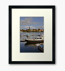 MVP105 Malchow Harbour, Germany. Framed Print