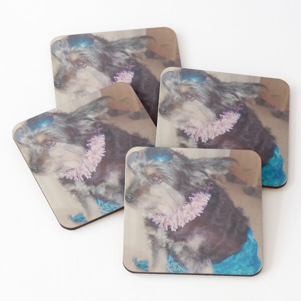 Item preview, HAWAIAN BIRTHDAY PARTY WITH DISGUZED DOG designed and sold by Shei86.