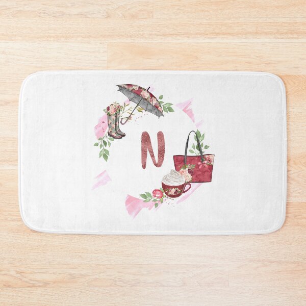Item preview, Pretty in Pink Monogram N - Alphabet Letter N designed and sold by MysticMagpie.