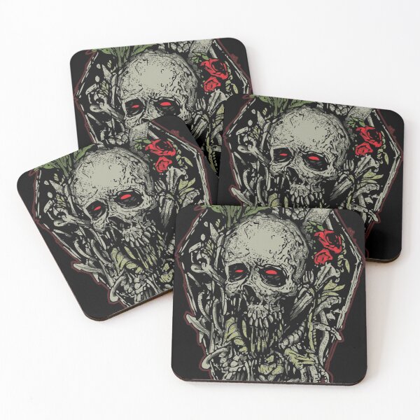 Item preview, coffin skull designed and sold by alienskull.