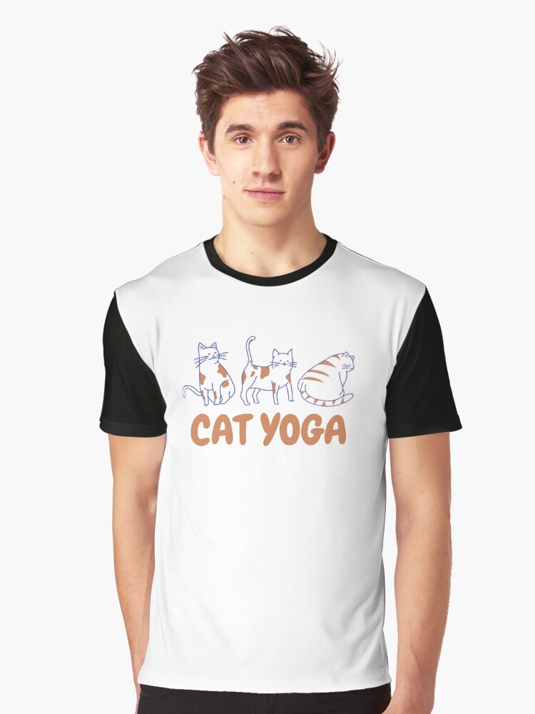 cat yoga t shirt