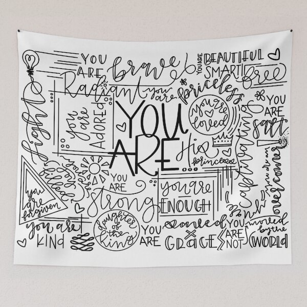 Item preview, You Are Enough tapestry designed and sold by Emmalenae.