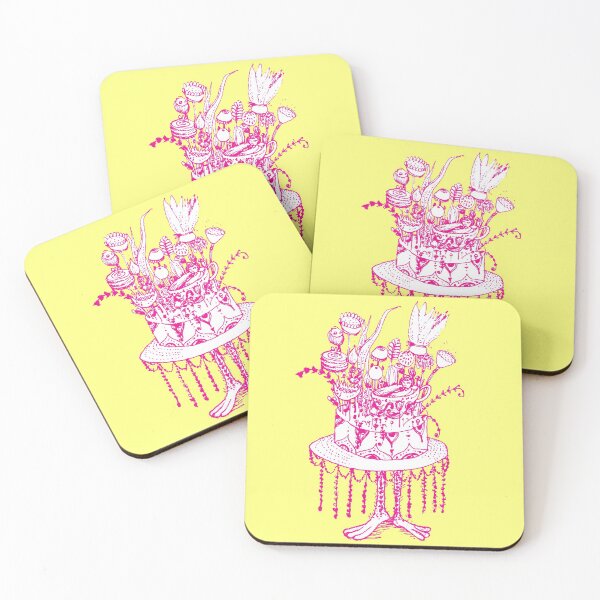 Item preview, Girl chilling in flower garden tea cup cake with bunny feet and mad hatter, PINK, top, most sold, bestselling designed and sold by stbiii0.