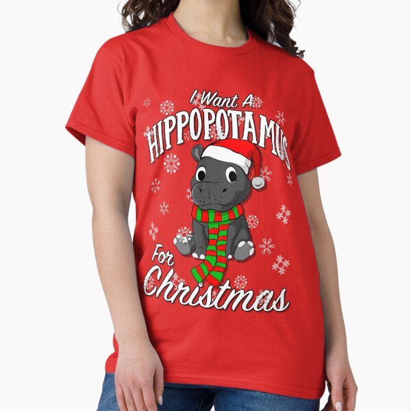 Aperçu de l'œuvre Je veux un hippopotame pour Noël créée et vendue par 3Below.