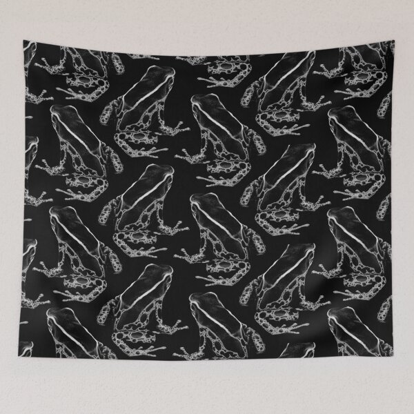Item preview, dyeing poison dart frog (black and white version) designed and sold by MMMSdesigns.