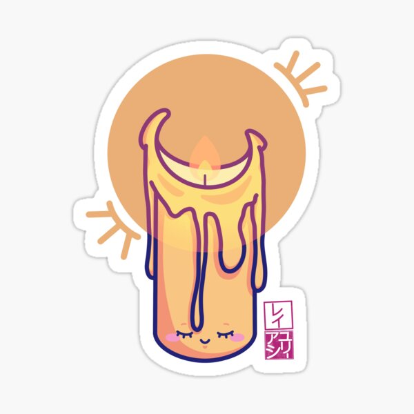 Kawaii Candle Sticker