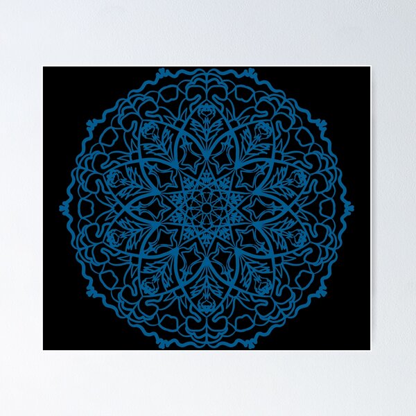 Item preview, Blue mandala designed and sold by Eikia.
