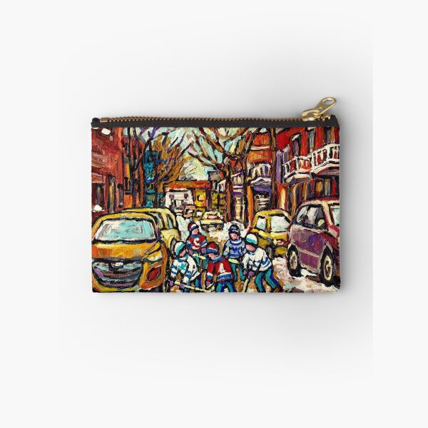 Item preview, HOCKEY TOWN MONTREAL STREET HOCKEY PAINTING FOR SALE  designed and sold by Carole  Spandau.