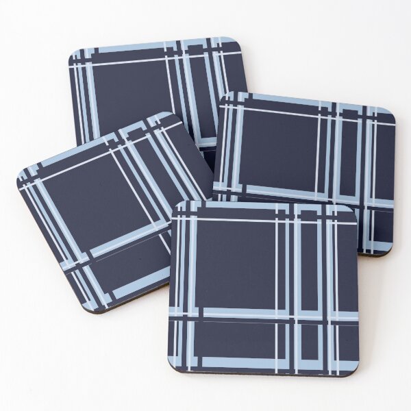 Item preview, Monochromatic Plaid, Blue, by Courtney Hatcher designed and sold by cghatcherart.