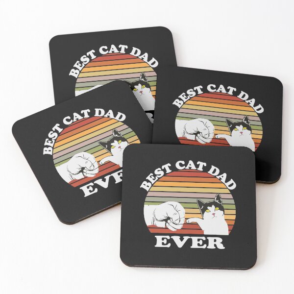 Item preview, Vintage Best Cat Dad Ever T-Shirt Funny Cat Daddy Father day T-Shirt designed and sold by Ell iot.