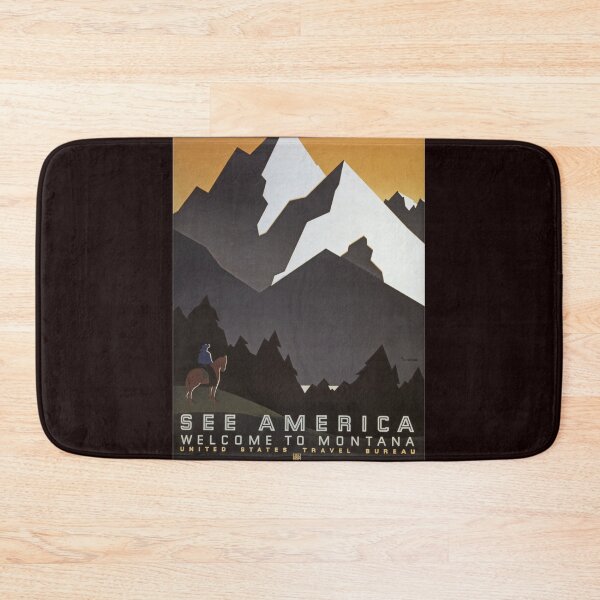 Item preview, Vintage Montana Travel Poster designed and sold by norah1579.