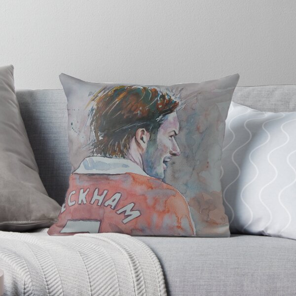 David Beckham 2 Throw Pillow for Sale by Cekusko