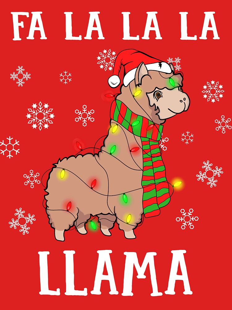 fa la la llama pillow