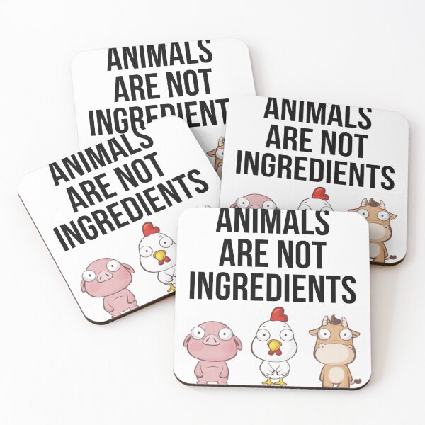 Item preview, Animals Are Not Ingredients Animal Activist Vegan Vegetarian designed and sold by RBEnt.
