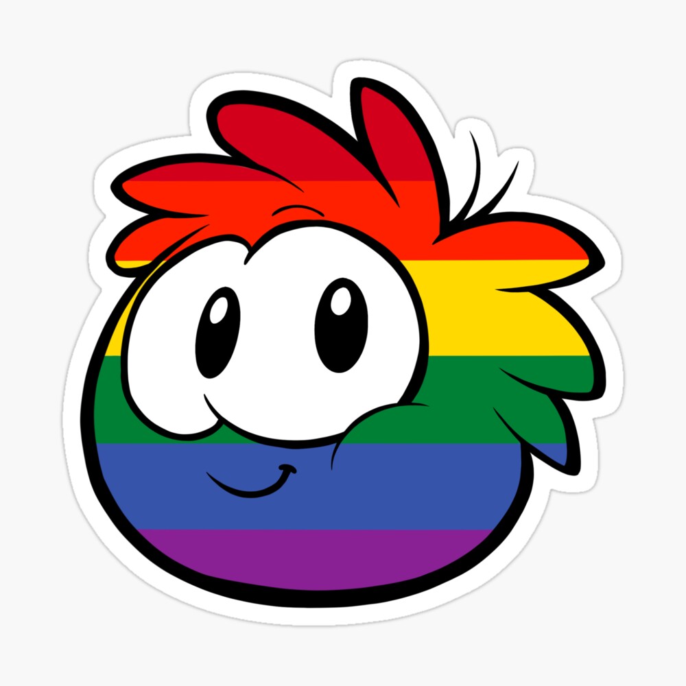 Gay Pride Puffle | Sticker