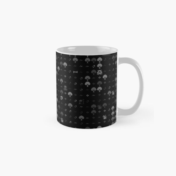 Monochrome pixel art mug Classic Mug