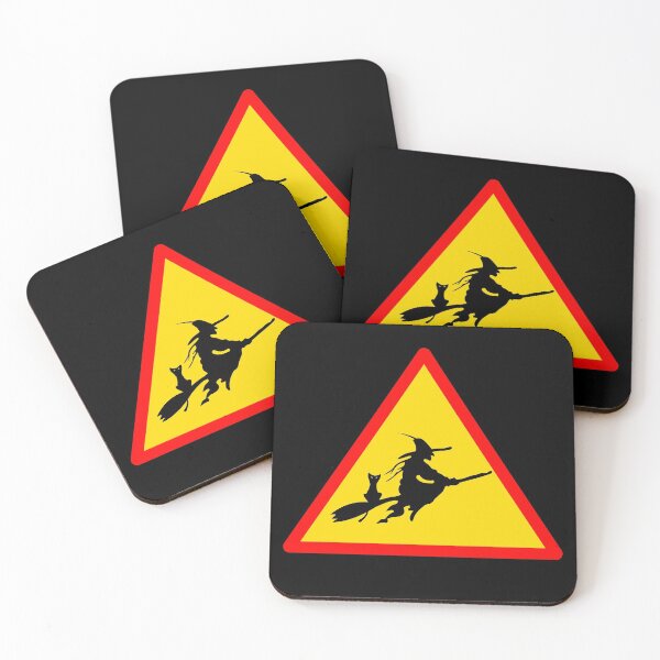 Item preview, Witch on Broom Warning Sign designed and sold by Engrishman.