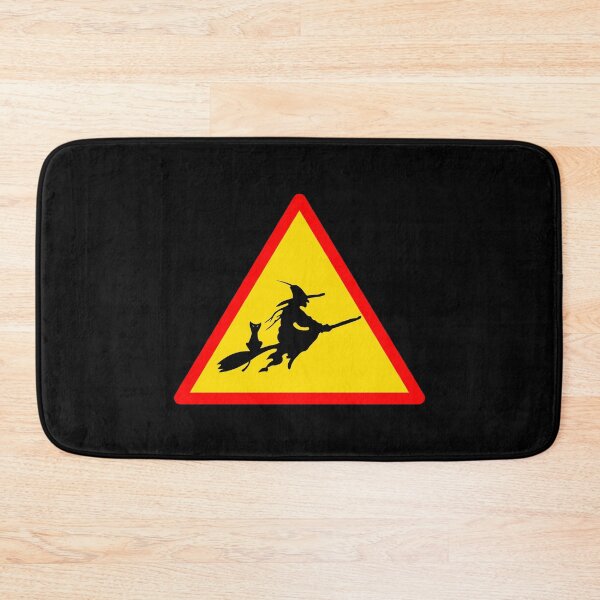 Item preview, Witch on Broom Warning Sign designed and sold by Engrishman.