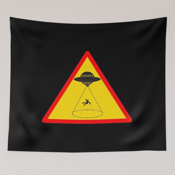 Item preview, Alien Abductions Warning Sign designed and sold by Engrishman.