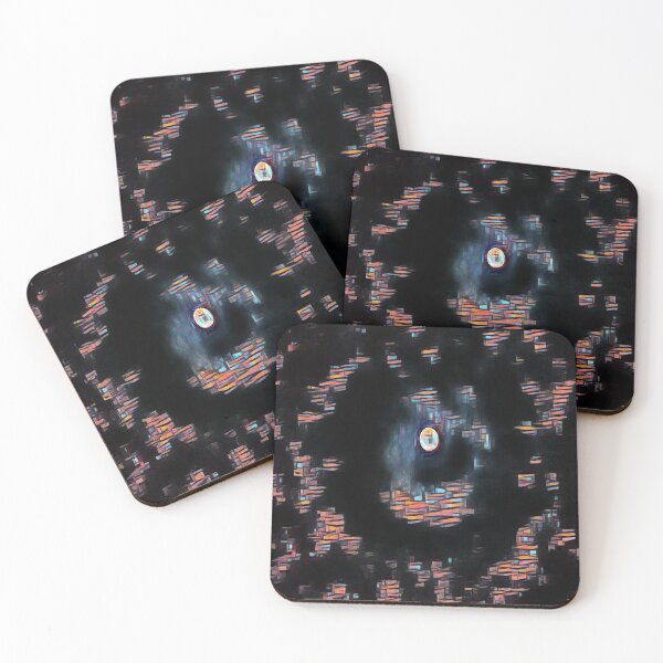 Item preview, A Dark Full Moon Abstract Art Luna Gear  designed and sold by rhodabear.