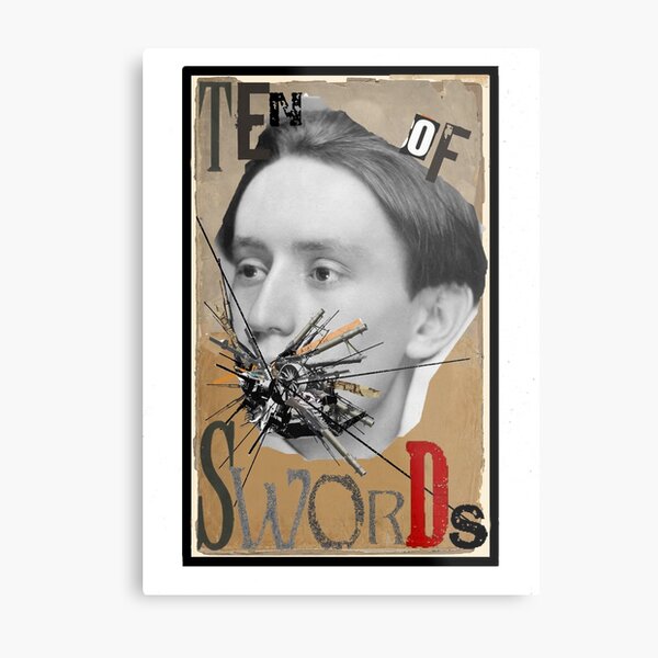 Dada Tarot-Ten of Swords Metal Print