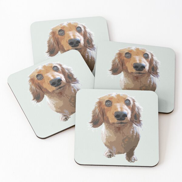Item preview, Adorable Long Haired Dachshund designed and sold by SmartPooch.