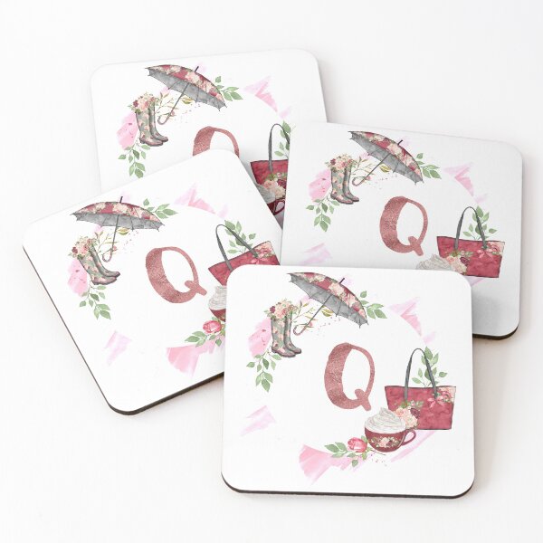 Item preview, Pretty in Pink Monogram Q - Alphabet Letter Q designed and sold by MysticMagpie.