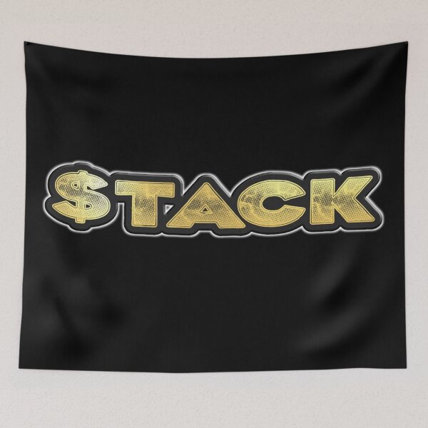 Item preview, Shiny black and gold STACK word design ver.1 designed and sold by smARTwork.