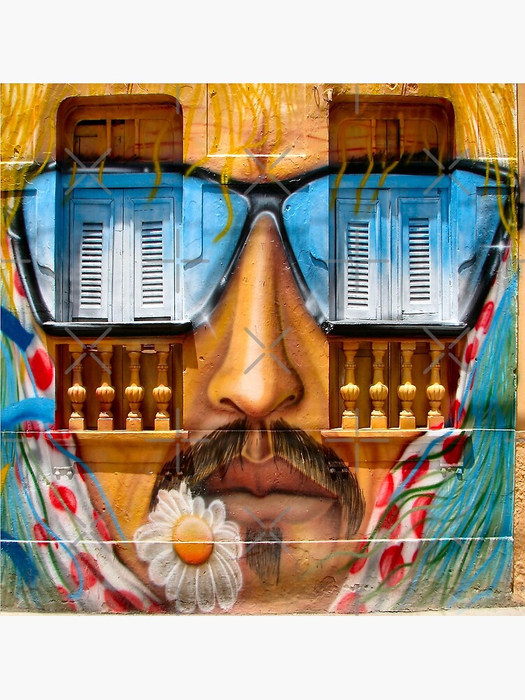 "Sunglasses Graffiti Wall" Photographic Print by Delights Redbubble