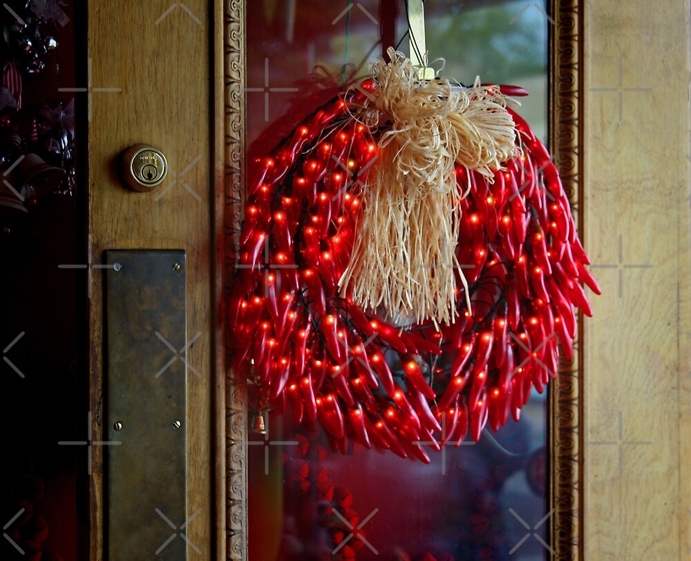 “Chili Pepper Wreath” by CarolM | Redbubble